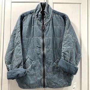 Free People Blue Jean Jacket